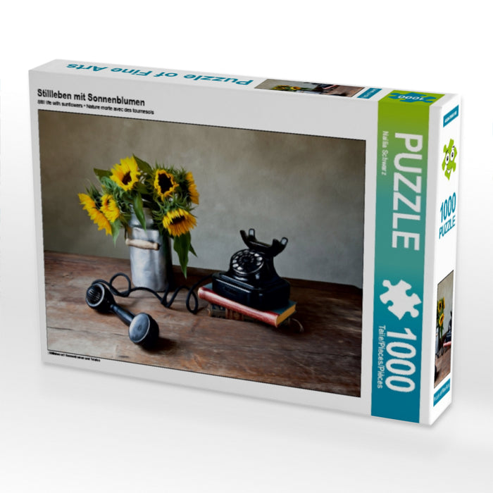 Stillleben mit Sonnenblumen - CALVENDO Foto-Puzzle - calvendoverlag 29.99