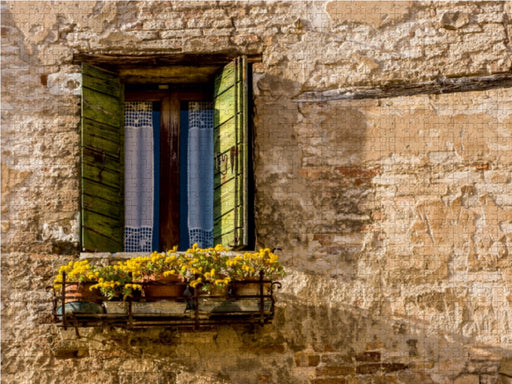 Dai Colori Vivaci - Fenster Italiens: Venedig - CALVENDO Foto-Puzzle - calvendoverlag 29.99