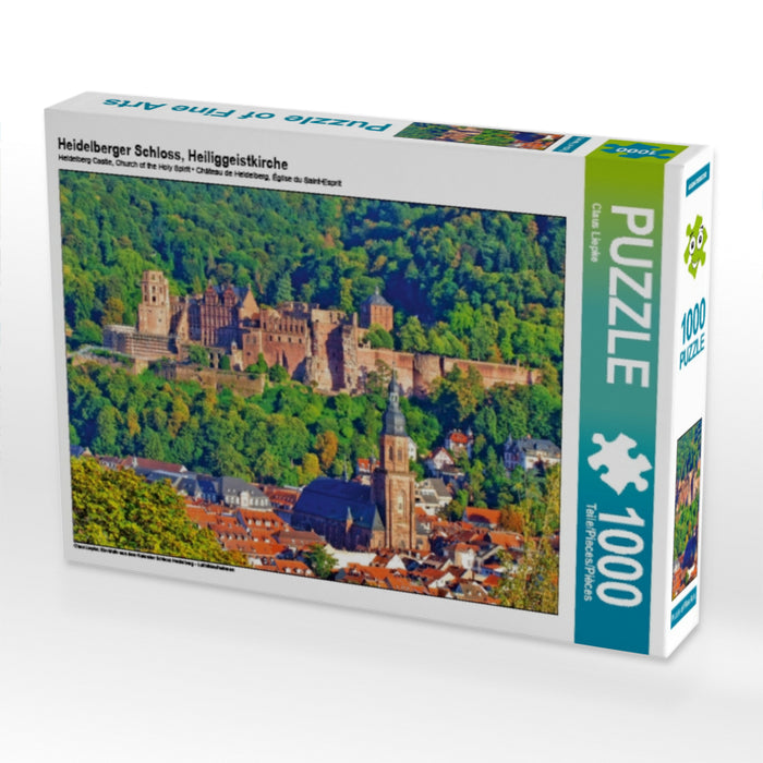 Heidelberger Schloss, Heiliggeistkirche - CALVENDO Foto-Puzzle - calvendoverlag 29.99