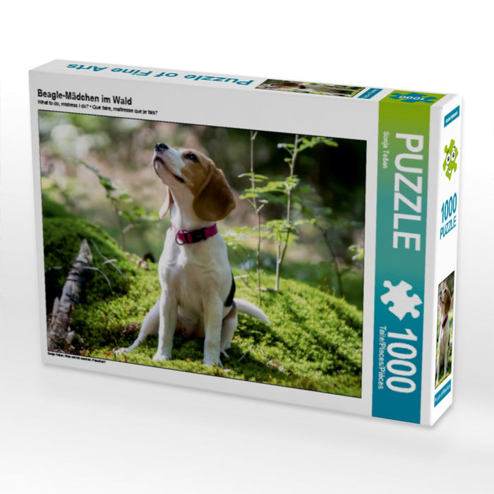 Beagle-Mädchen im Wald - CALVENDO Foto-Puzzle - calvendoverlag 29.99
