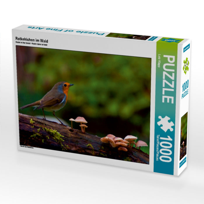 Rotkehlchen im Wald - CALVENDO Foto-Puzzle - calvendoverlag 29.99