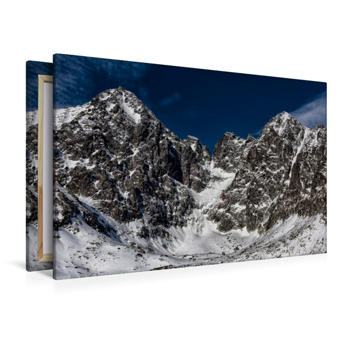 Premium Textil-Leinwand Premium Textil-Leinwand 120 cm x 80 cm quer Ein Motiv aus dem Kalender Slowakei - Die Schönheit der Tatra Gebirge