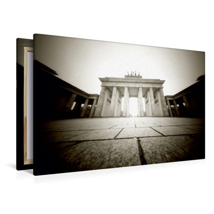 Premium Textil-Leinwand Premium Textil-Leinwand 120 cm x 80 cm quer Brandenburger Tor