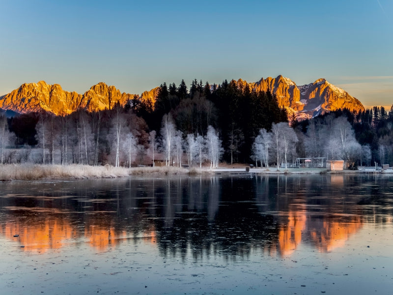 Der Schwarzsee ist bereits zugefrohren - CALVENDO Foto-Puzzle - calvendoverlag 29.99
