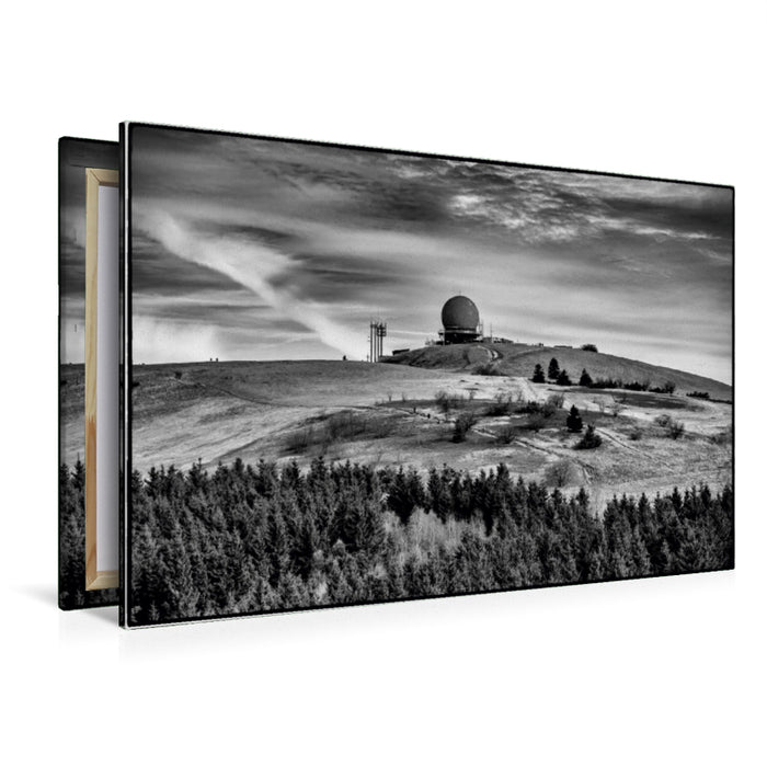 Toile textile haut de gamme Toile textile haut de gamme 120 cm x 80 cm paysage Wasserkuppe 