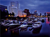 Medienhafen und Gehry Bauten zur blauen Stunde - CALVENDO Foto-Puzzle - calvendoverlag 29.99