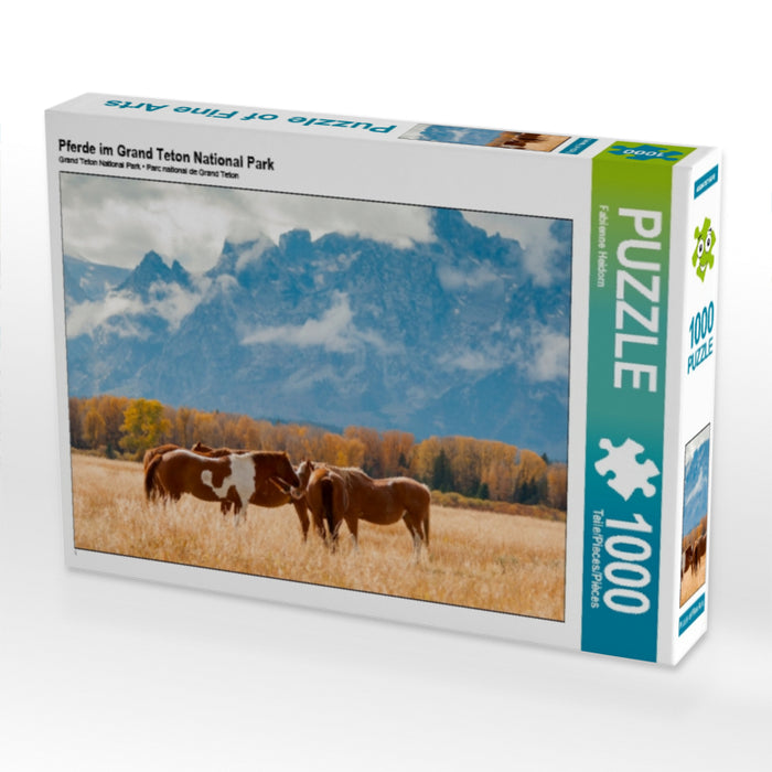 Pferde im Grand Teton National Park - CALVENDO Foto-Puzzle - calvendoverlag 29.99