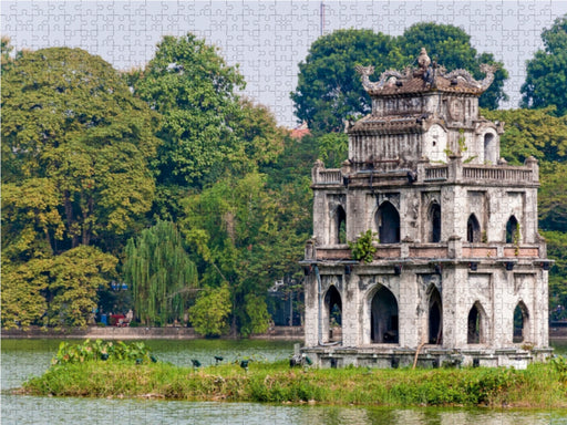 Gehmeinisvoller Schildkröten-Pavillon in Hanoi - CALVENDO Foto-Puzzle - calvendoverlag 29.99