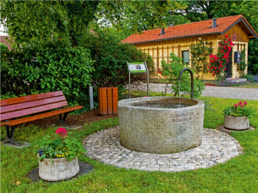 Toni-Meyer-Brunnen Hausen - CALVENDO Foto-Puzzle - calvendoverlag 29.99