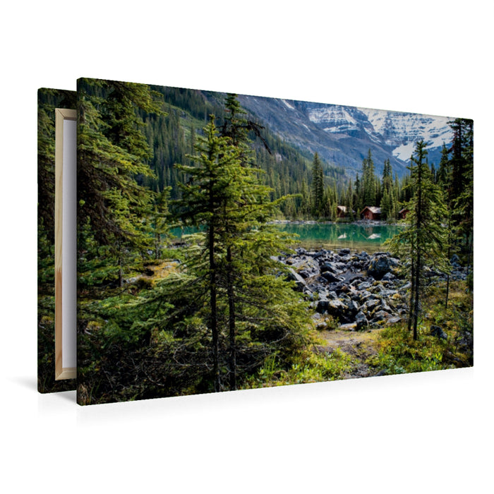 Premium Textil-Leinwand Premium Textil-Leinwand 120 cm x 80 cm quer Lake O'Hara