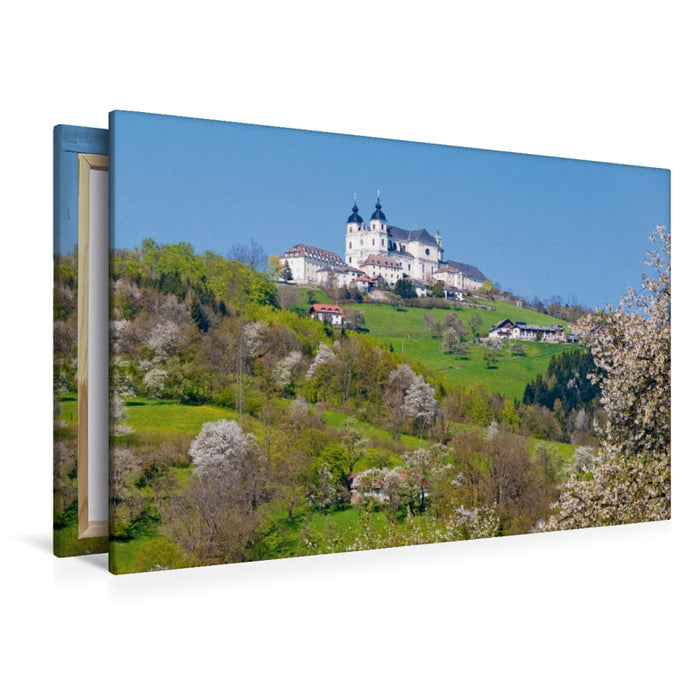 Premium Textil-Leinwand Premium Textil-Leinwand 120 cm x 80 cm quer Basilika am Sonntagberg