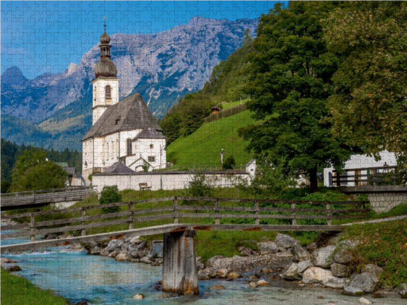 Parrkirche in Ramsau - CALVENDO Foto-Puzzle - calvendoverlag 29.99