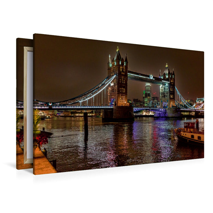 Premium Textil-Leinwand Premium Textil-Leinwand 120 cm x 80 cm quer Towerbridge in London