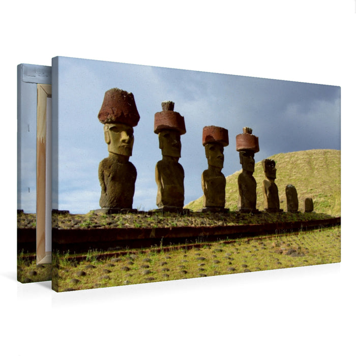 Premium Textil-Leinwand Premium Textil-Leinwand 75 cm x 50 cm quer Die Osterinsel - Rapa Nui