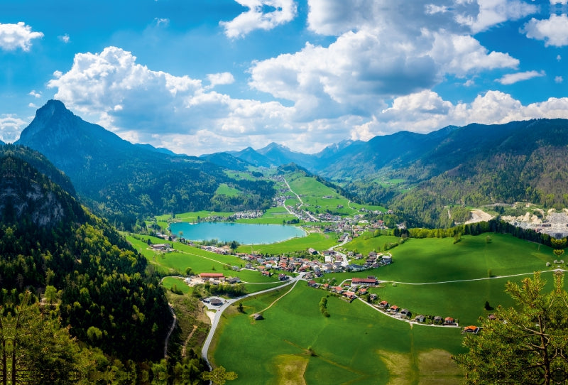 Toile textile haut de gamme Toile textile haut de gamme 120 cm x 80 cm de large Un motif du calendrier Thiersee 2017 - paradis naturel dans la haute vallée 