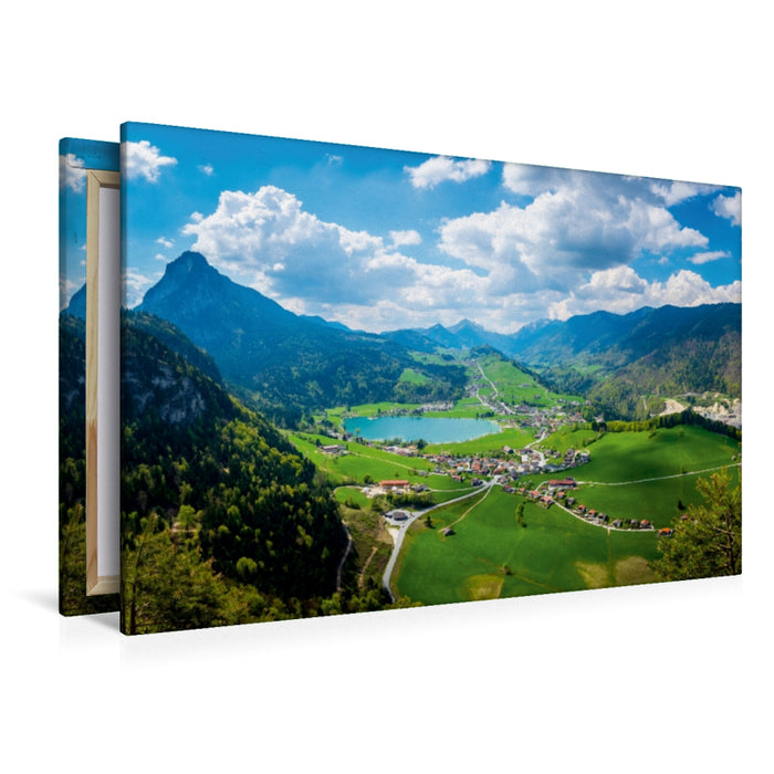 Toile textile haut de gamme Toile textile haut de gamme 120 cm x 80 cm de large Un motif du calendrier Thiersee 2017 - paradis naturel dans la haute vallée 