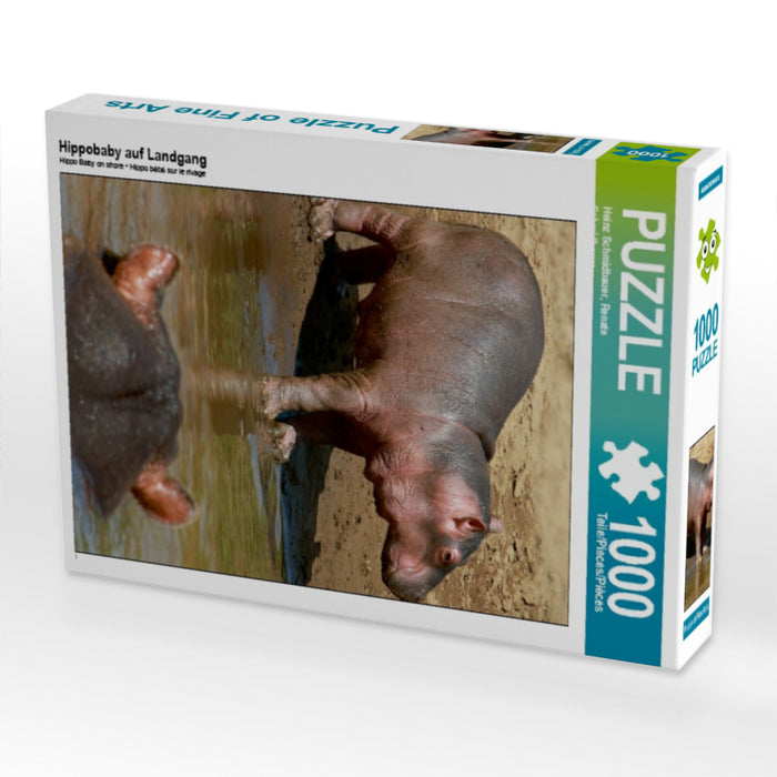 Hippobaby auf Landgang - CALVENDO Foto-Puzzle - calvendoverlag 29.99