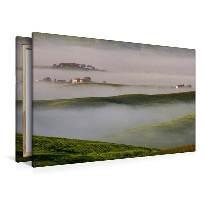 Toile textile premium Toile textile premium 120 cm x 80 cm paysage Îles dans le brouillard 