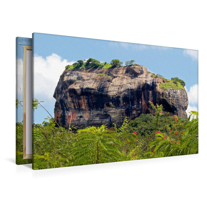 Toile textile premium Toile textile premium 120 cm x 80 cm paysage Sigiriya 