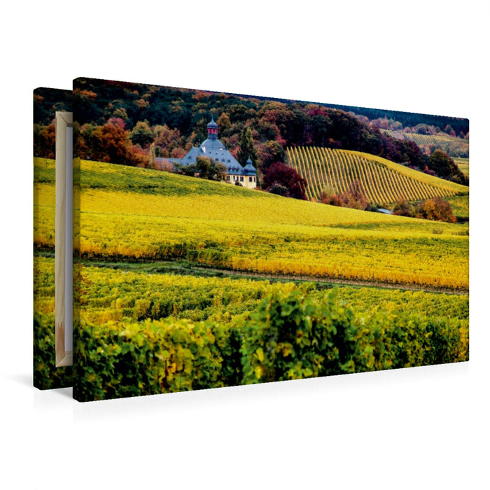 Premium Textil-Leinwand Premium Textil-Leinwand 90 cm x 60 cm quer Rheingau - Rieslingland