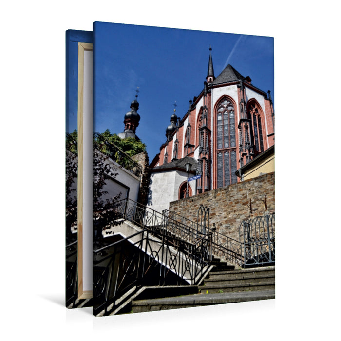 Premium Textil-Leinwand Premium Textil-Leinwand 80 cm x 120 cm  hoch Koblenz, Liebfrauenkirche.