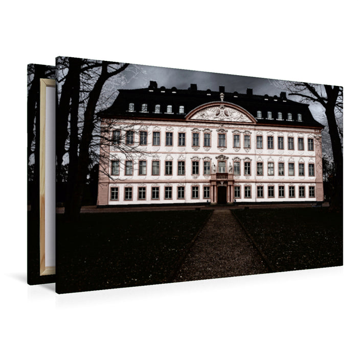 Premium Textil-Leinwand Premium Textil-Leinwand 120 cm x 80 cm quer Schloss Oppurg