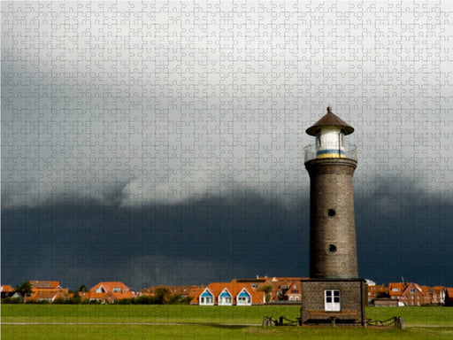 Leuchtturm Memmertfeuer - CALVENDO Foto-Puzzle - calvendoverlag 29.99