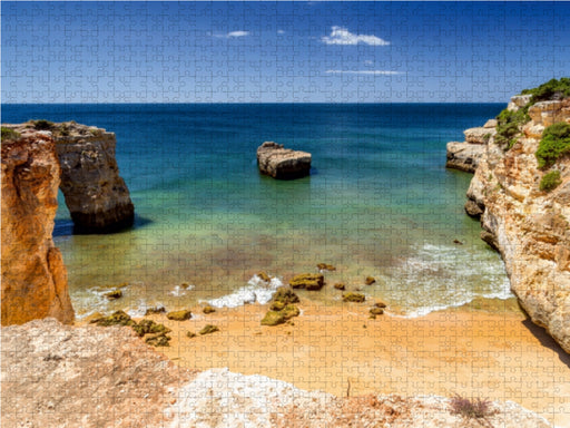 Praia de Albufeira - Algarve, Portugal - CALVENDO Foto-Puzzle - calvendoverlag 29.99