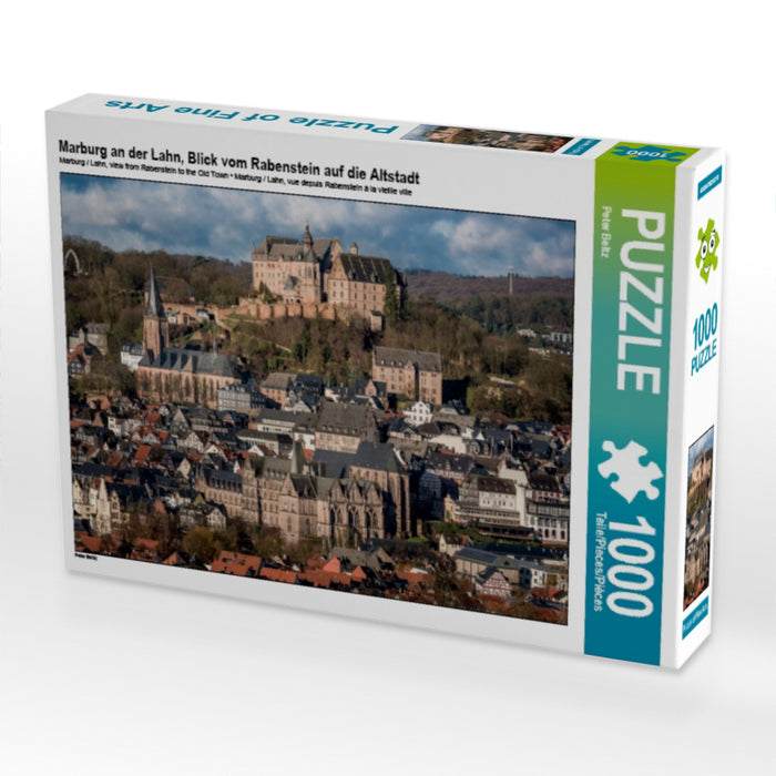 Marburg an der Lahn, Blick vom Rabenstein auf die Altstadt - CALVENDO Foto-Puzzle - calvendoverlag 29.99