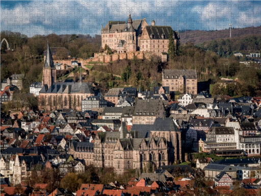 Marburg an der Lahn, Blick vom Rabenstein auf die Altstadt - CALVENDO Foto-Puzzle - calvendoverlag 29.99