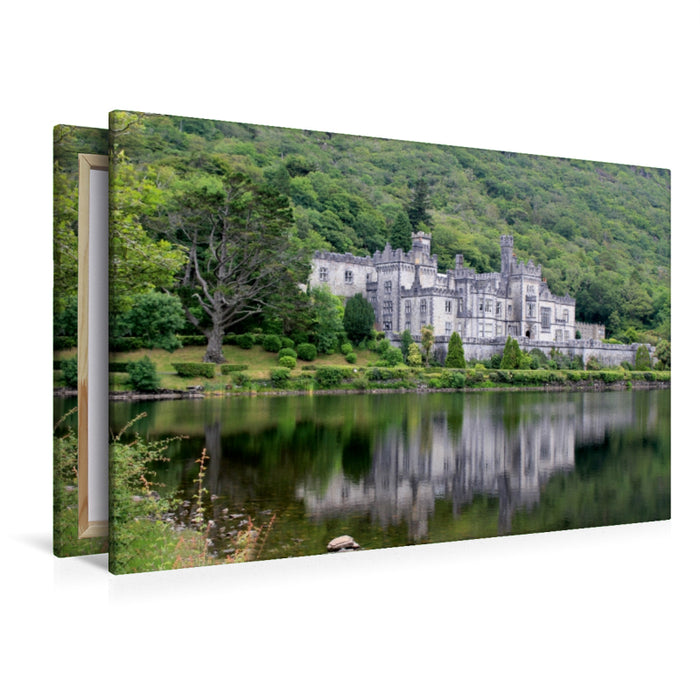 Premium Textil-Leinwand Premium Textil-Leinwand 120 cm x 80 cm quer Kylemore Abbey in Irland