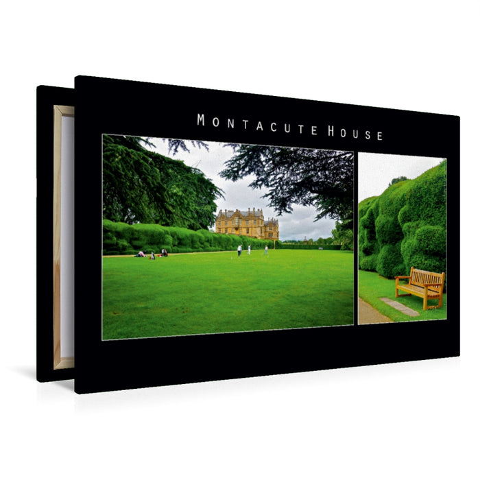 Premium Textil-Leinwand Premium Textil-Leinwand 120 cm x 80 cm quer Montacute House, England