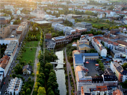 Stelzenhaus am Karl-Heine-Kanal Leipzig - CALVENDO Foto-Puzzle - calvendoverlag 29.99