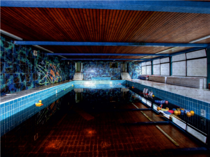 Das verlassene Schwimmbad - CALVENDO Foto-Puzzle - calvendoverlag 39.99
