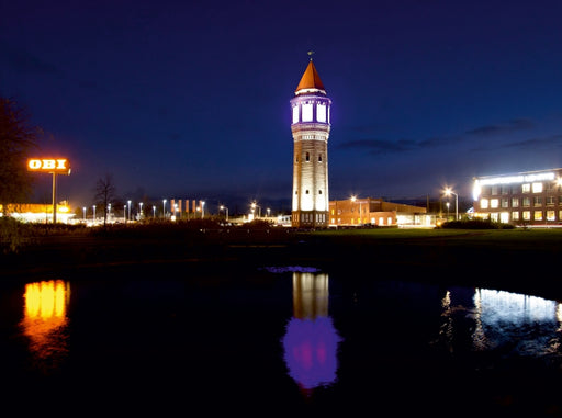 Wasserturm zur blauen Stunde - CALVENDO Foto-Puzzle - calvendoverlag 39.99