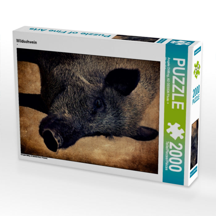 Wildschwein - CALVENDO Foto-Puzzle - calvendoverlag 29.99