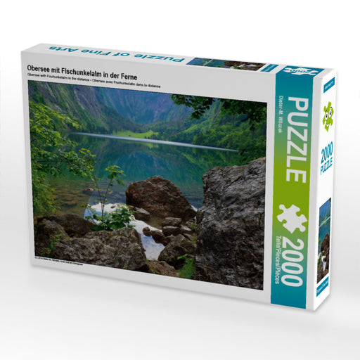 Obersee mit Fischunkelalm in der Ferne - CALVENDO Foto-Puzzle - calvendoverlag 39.99