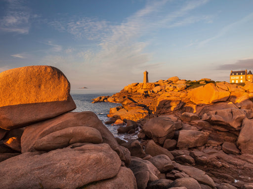 Der Leuchtturm von Ploumanach an der Côte de Granit Rose, Bretagne - CALVENDO Foto-Puzzle - calvendoverlag 29.99