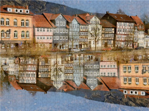 Der Steinweg an der Werra in Hann. Münden - CALVENDO Foto-Puzzle - calvendoverlag 29.99