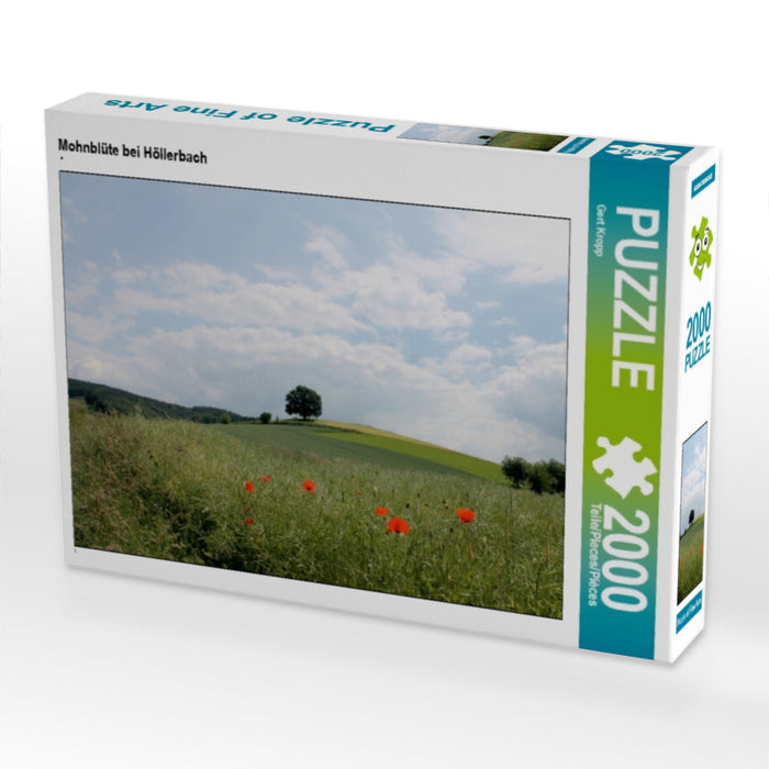 Mohnblüte bei Höllerbach - CALVENDO Foto-Puzzle - calvendoverlag 39.99