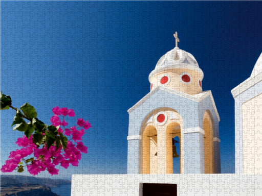 Kirchturm in Fira - CALVENDO Foto-Puzzle - calvendoverlag 39.99