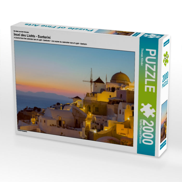 Insel des Lichts - Santorini - CALVENDO Foto-Puzzle - calvendoverlag 29.99