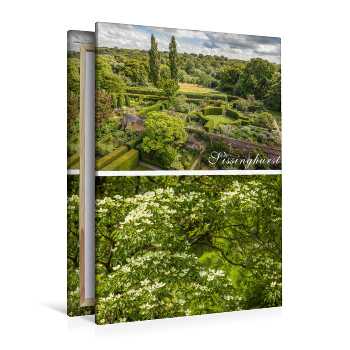 Premium Textil-Leinwand Premium Textil-Leinwand 80 cm x 120 cm  hoch Sissinghurst Castle Garden in Kent, Südengland