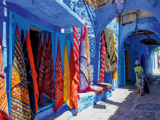 Farbtupfer in Chefchaouen - CALVENDO Foto-Puzzle - calvendoverlag 29.99