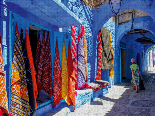 Farbtupfer in Chefchaouen - CALVENDO Foto-Puzzle - calvendoverlag 29.99