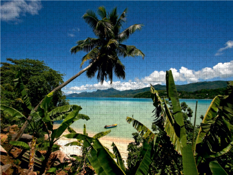 Anse a la Mouche, Mahe, Seychellen - CALVENDO Foto-Puzzle - calvendoverlag 29.99