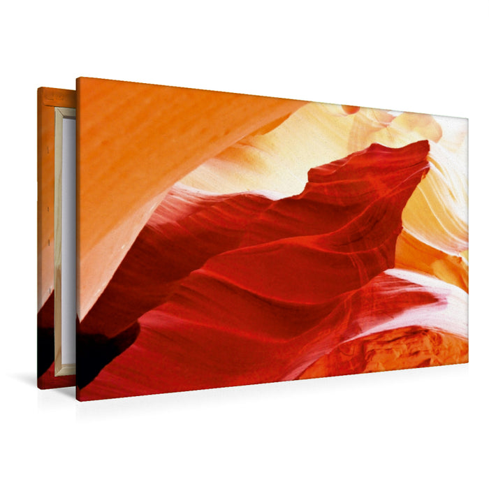 Premium Textil-Leinwand Premium Textil-Leinwand 120 cm x 80 cm quer Der Wolf vom Antelope Canyon