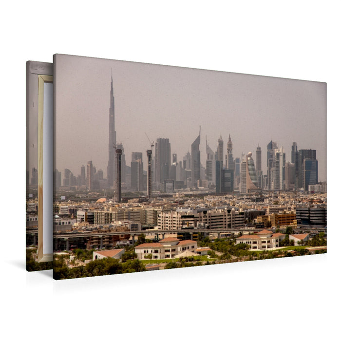 Premium Textil-Leinwand Premium Textil-Leinwand 120 cm x 80 cm quer Dubai Skyline