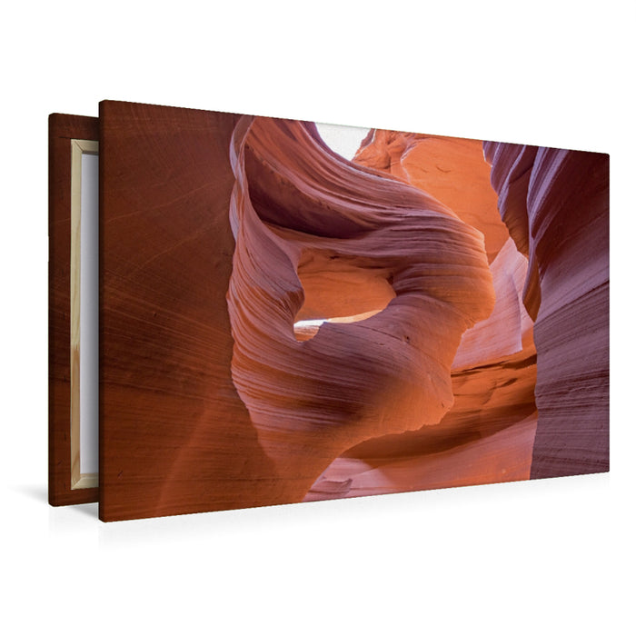 Premium Textil-Leinwand Premium Textil-Leinwand 120 cm x 80 cm quer Lower Antelope Canyon, Page AZ