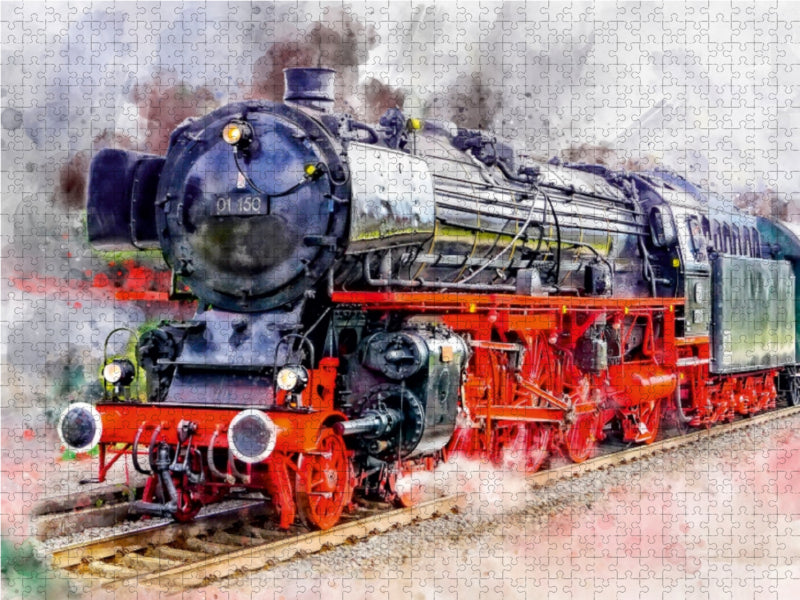 Dampflokomotive - CALVENDO Foto-Puzzle - calvendoverlag 29.99